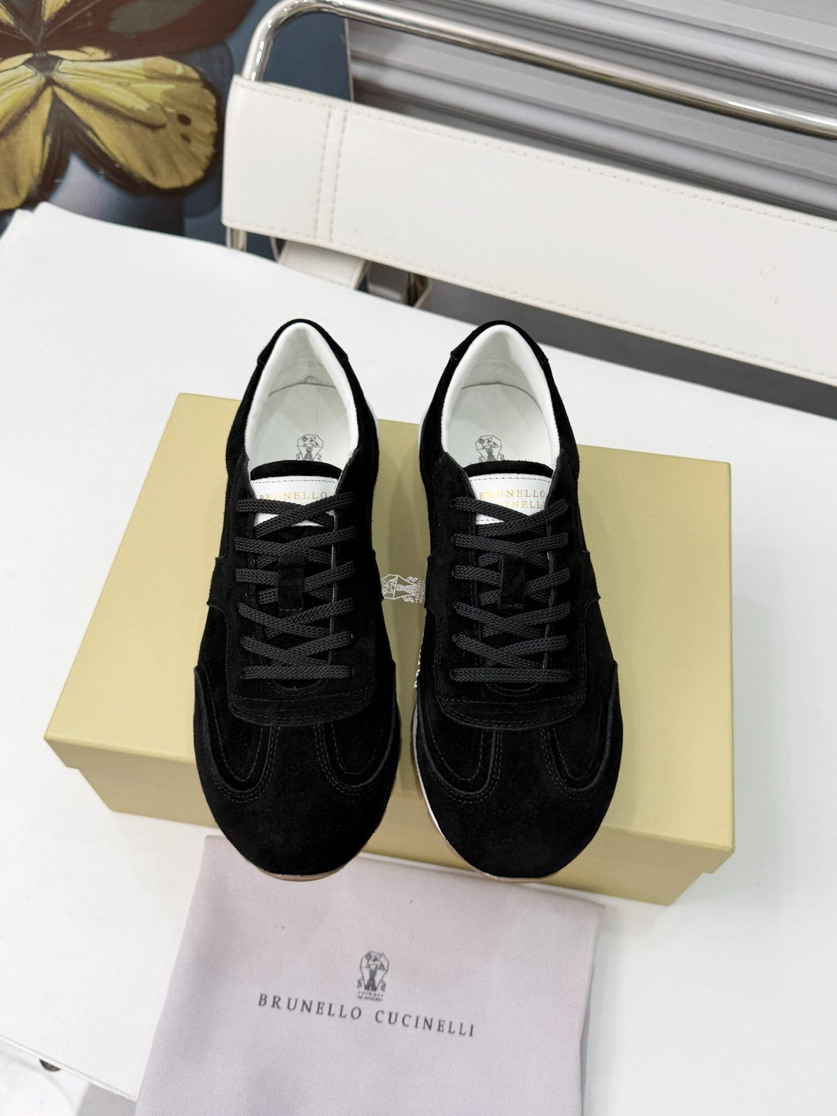 Brunello Cucinelli Paneled Low-Top Sneakers