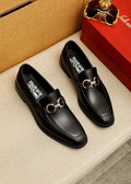 Ferragamo Metal Buckle Loafers